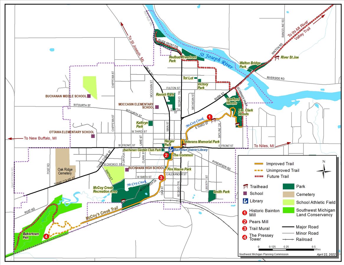 McCoys Creek Trail Extension Map