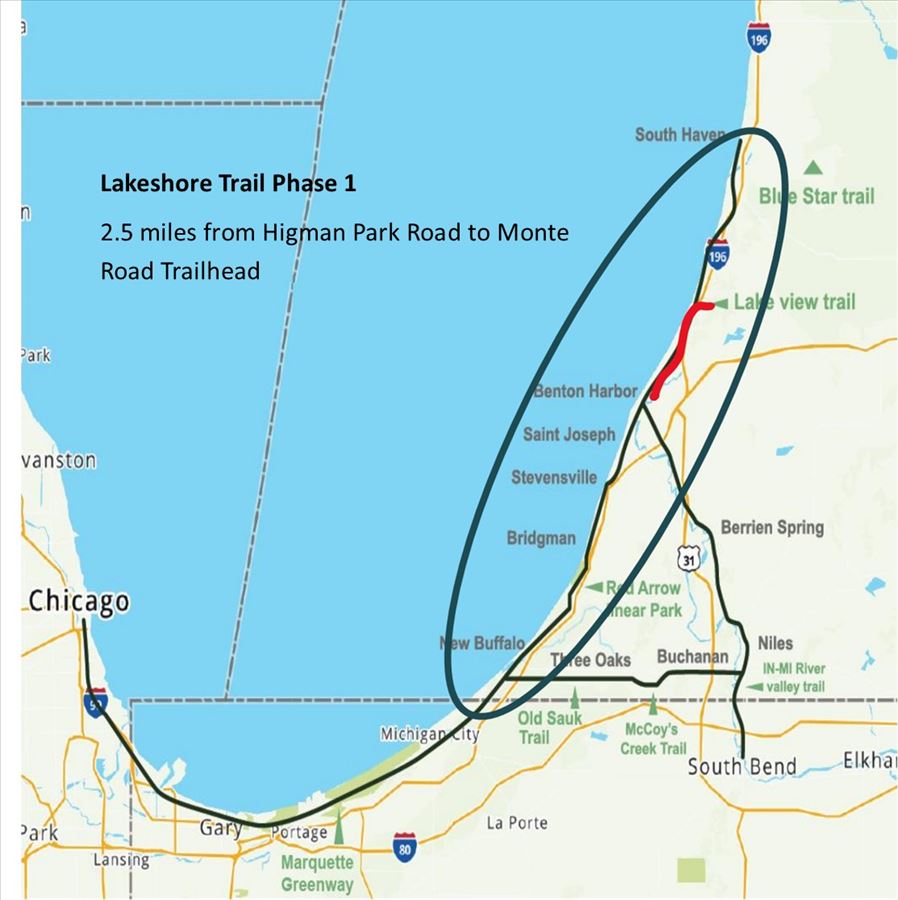Lakeshore Trail Map Lakeshore Trail Map