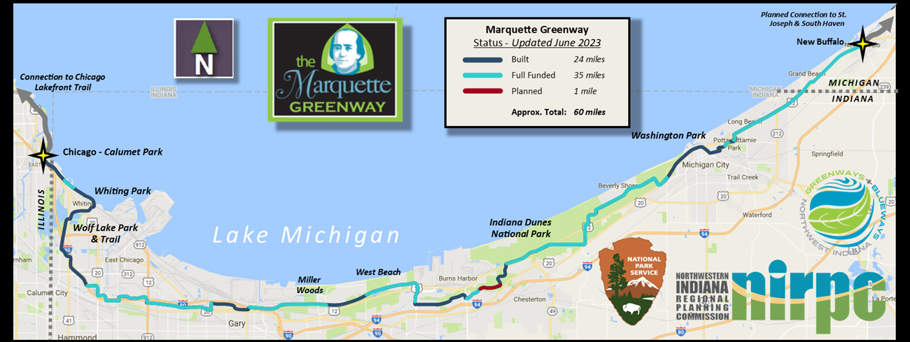 Status Map of the Marquette Greenway