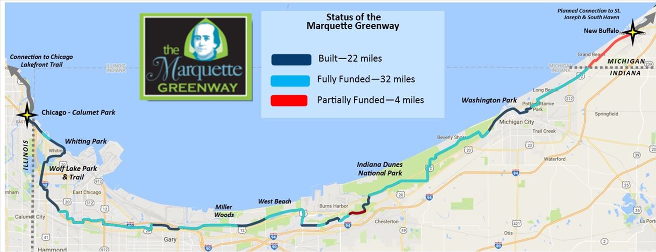 Marquette Greenway Status Map